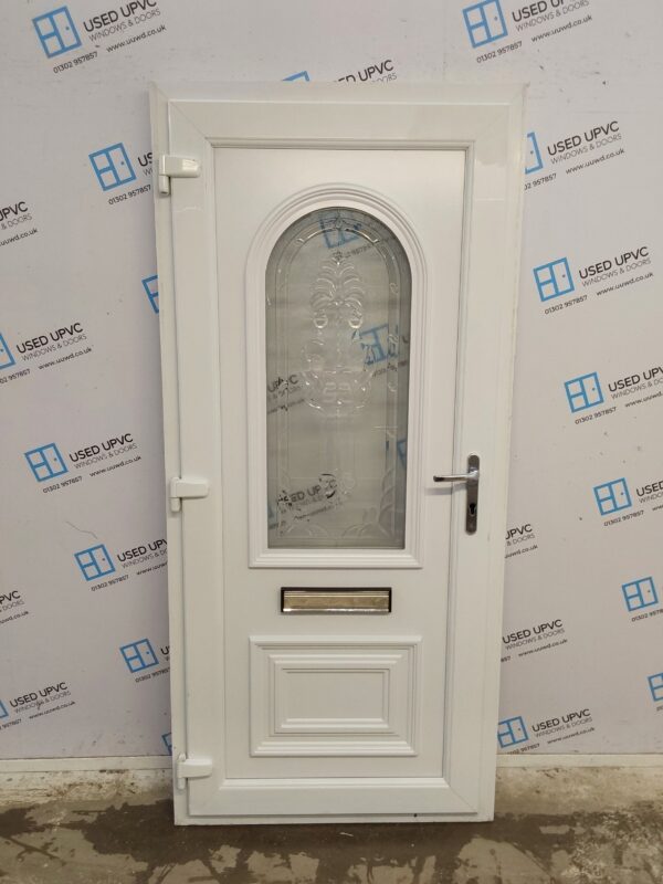 Used White Upvc Front Door 920mm x 2000mm 0195 - Image 2