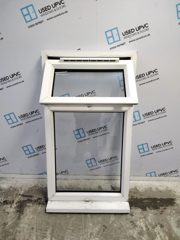 Used white upvc window 665mm x 1215mm W0060 - Image 3