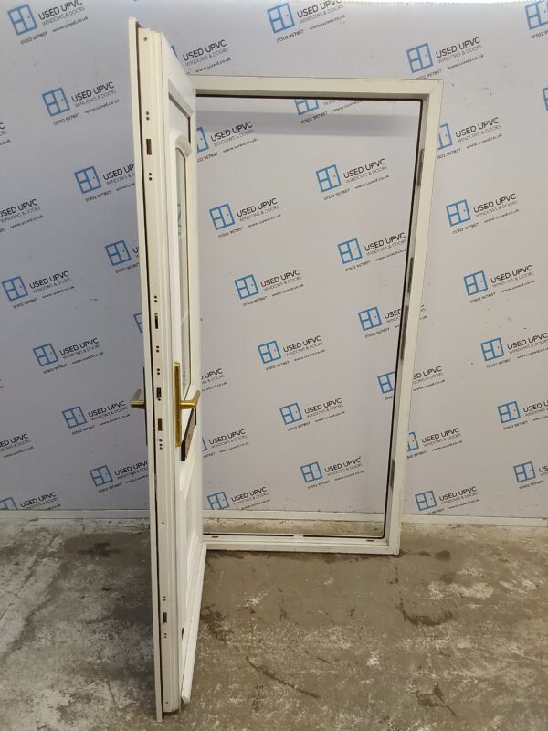 Used White Upvc Front Door 980mm x 2000mm 0525 - Image 3