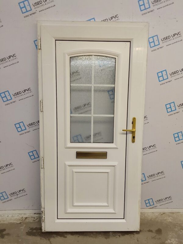 Used White Upvc Front Door 980mm x 2000mm 0525 - Image 2