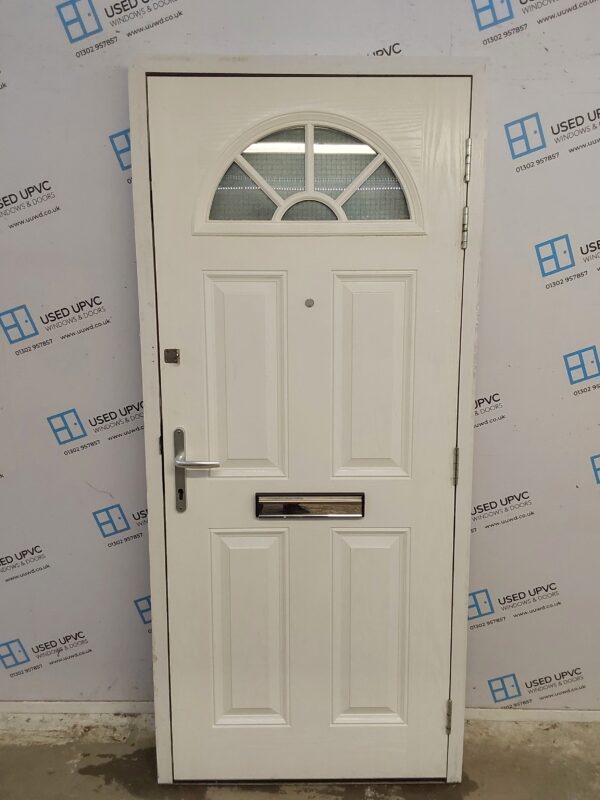 Used Black Composite Front Door 900mm x 2020mm 0271 - Image 2