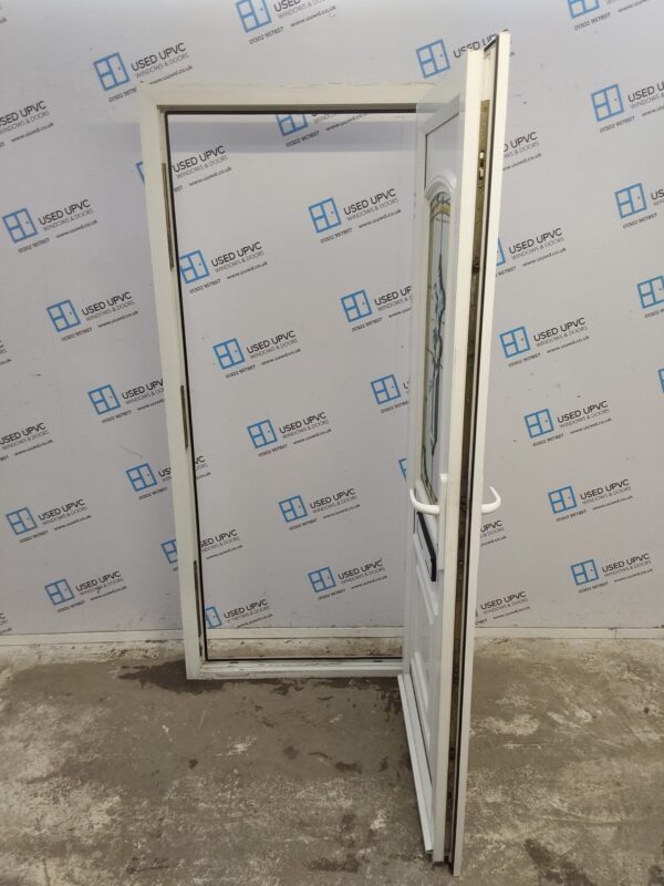 Used White Upvc Front Door 920mm x 2020mm (Reduce To 900mm) 0071 - Image 3