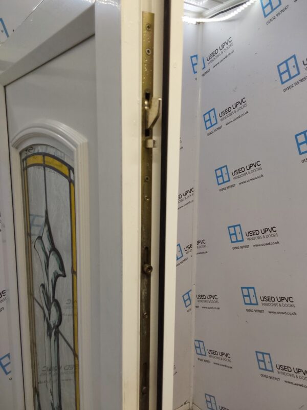 Used White Upvc Front Door 920mm x 2020mm (Reduce To 900mm) 0071 - Image 4