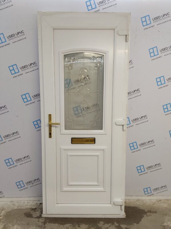 Used White Upvc Front Door 925mm x 2205mm C9D22 - Image 2