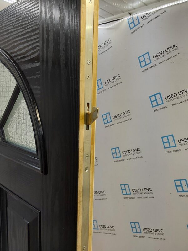 Used Black Composite Front Door 900mm x 2010mm C9D36 - Image 4