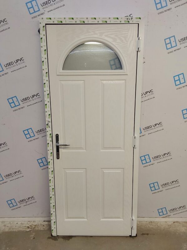 Brand New White Composite Back Door 850mm x 2020mm C1ND39 - Image 2