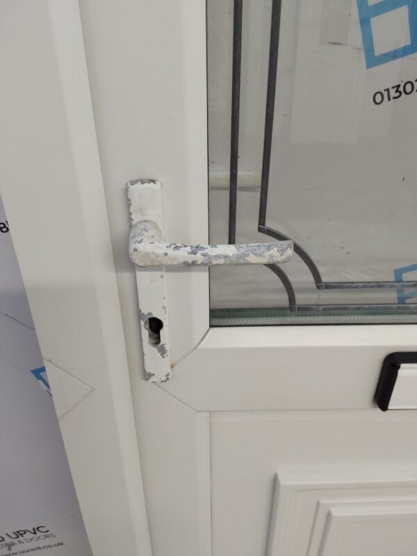 Used White Upvc Front Door 925mm x 1990mm (reduce to 905mm) C9D54 - Image 4