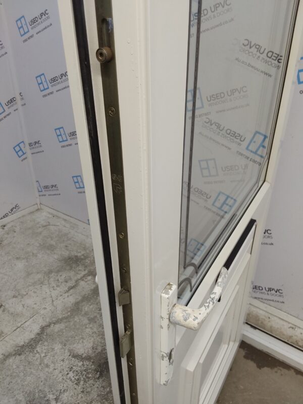 Used White Upvc Front Door 925mm x 1990mm (reduce to 905mm) C9D54 - Image 8