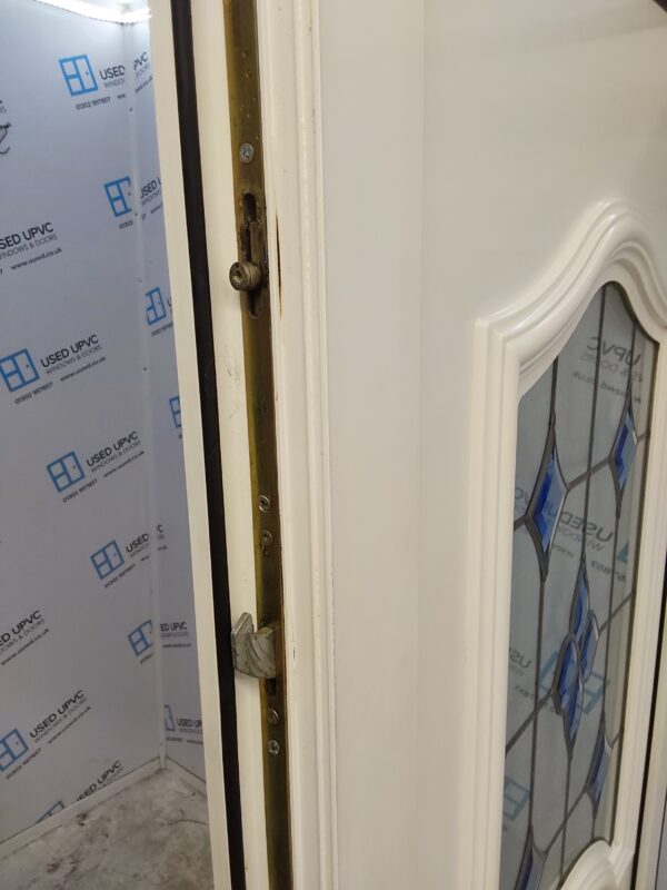 Used White Upvc Front Door 915mm x 2075mm (Reduce To 895mm) C9D55 - Image 5