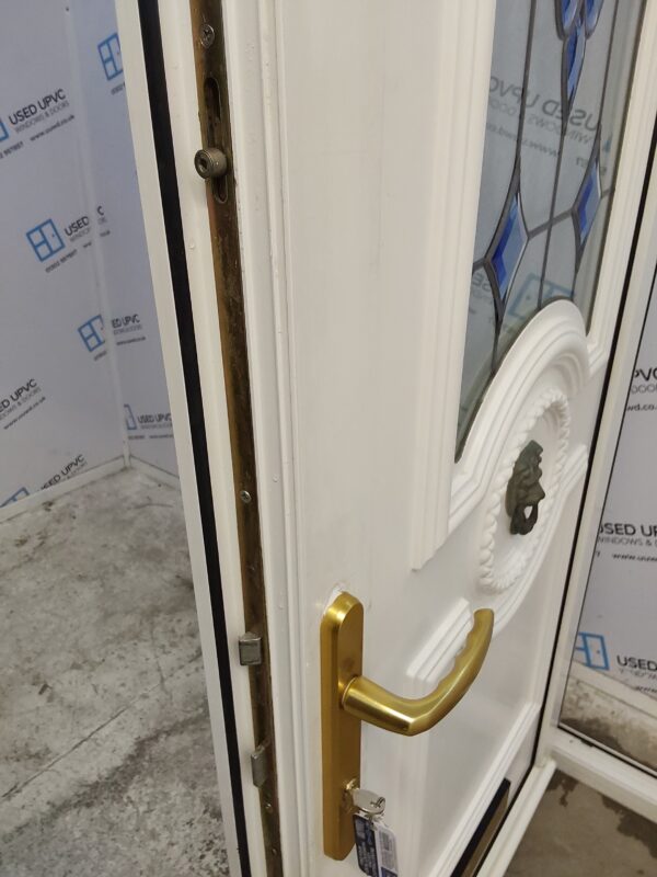 Used White Upvc Front Door 915mm x 2075mm (Reduce To 895mm) C9D55 - Image 6