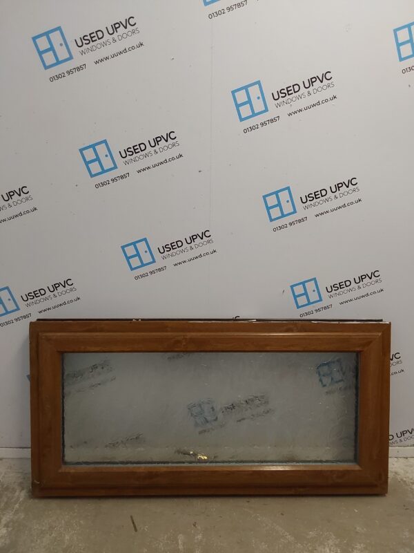 Used Oak Upvc Window 1215mm x 590mm C2095