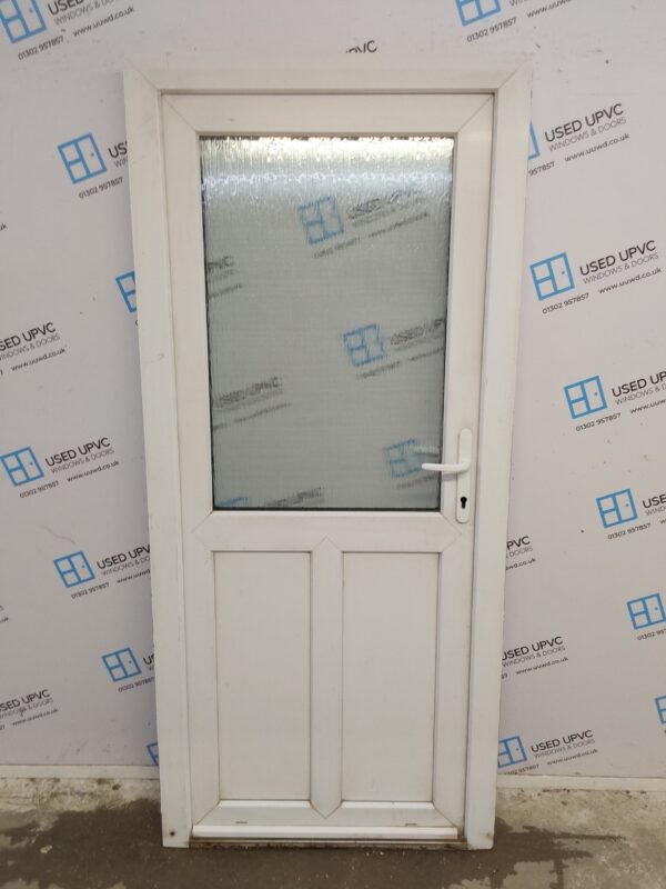 Used White Upvc Back Door 915mm x 2020mm 0690