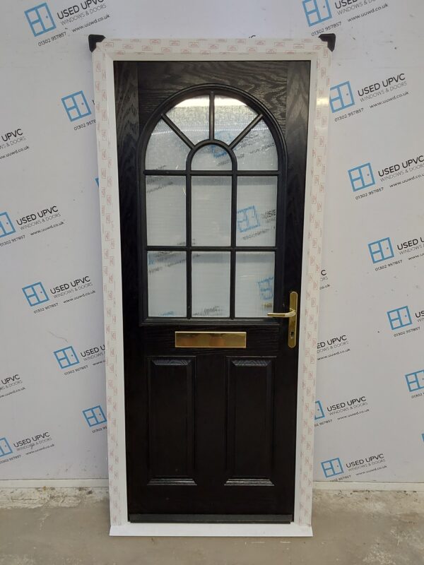 Brand New Black Composite Front Door 890mm x 2040mm C1ND28