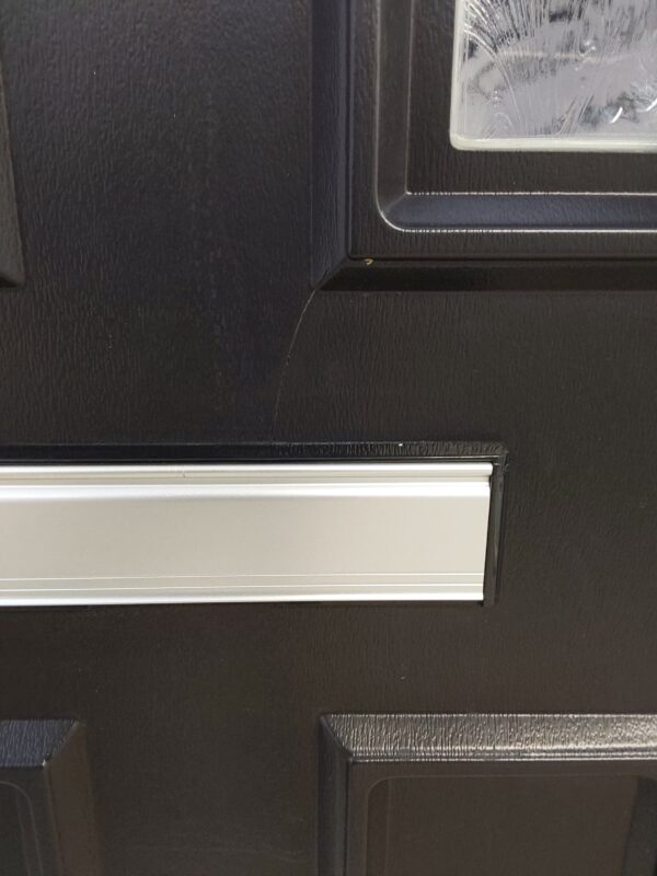 Used Black Upvc Front Door 900mm x 2105mm (Reduce To 885mm) 0563 - Image 8