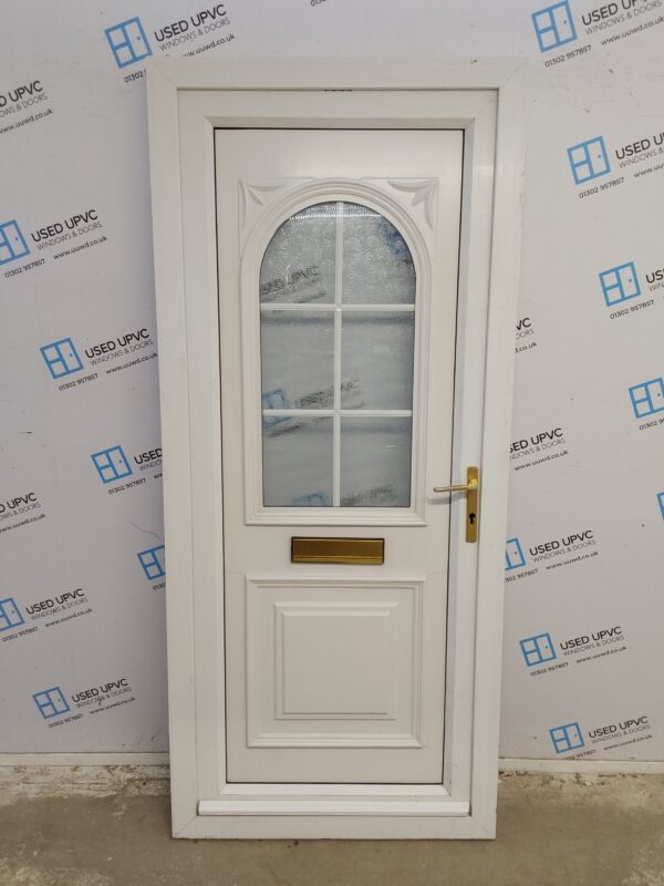 Used White Upvc Front Door 915mm x 2070mm 0707