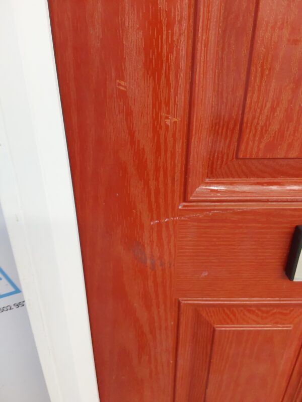 Used Red Composite Front Door 940mm x 2080mm 0179 - Image 10