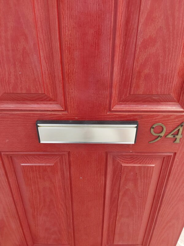 Used Red Composite Front Door 940mm x 2080mm 0179 - Image 8