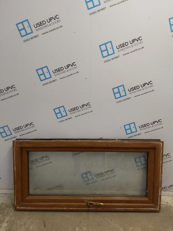 Used Oak Upvc Window 1215mm x 590mm C2095 - Image 3