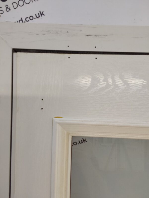 Used Red Composite Back Door 890mm x 2100mm (reduce to 870mm) 0562 - Image 4