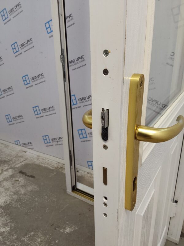 Used Red Composite Back Door 890mm x 2100mm (reduce to 870mm) 0562 - Image 7