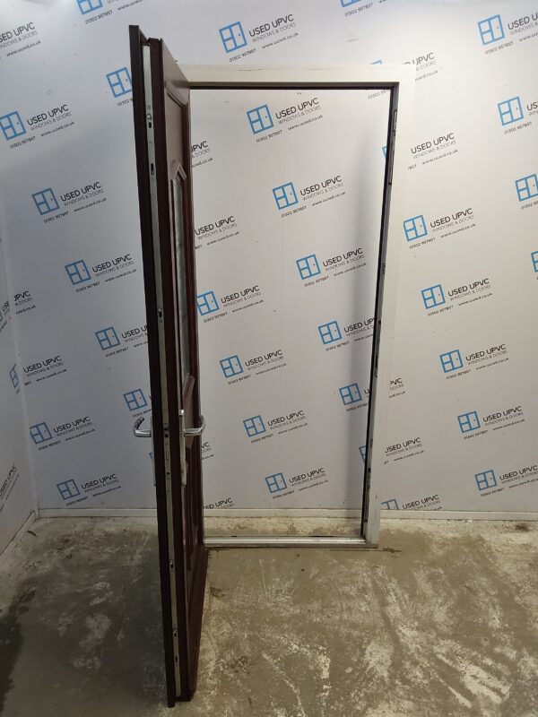 Used Rosewood Upvc Back Door 915mm x 2050mm 0004 - Image 3