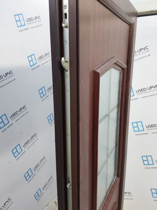 Used Rosewood Upvc Back Door 915mm x 2050mm 0004 - Image 4