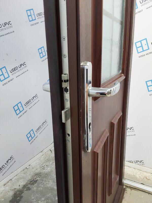 Used Rosewood Upvc Back Door 915mm x 2050mm 0004 - Image 5