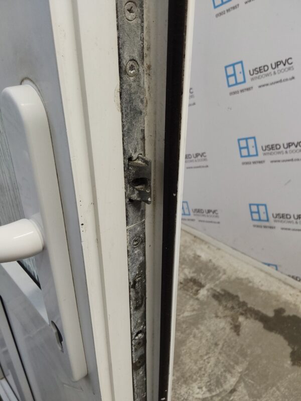 Used White Upvc Back Door 915mm x 2020mm 0690 - Image 5