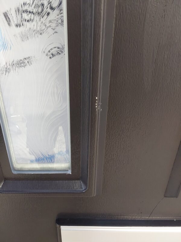 Used Black Upvc Front Door 900mm x 2105mm (Reduce To 885mm) 0563 - Image 7