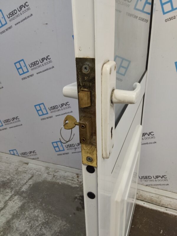 Used White Aluminium Caravan Door (Outwards Opening) 760mm x 1975mm C6076 - Image 3