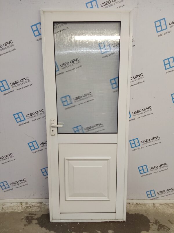 Used White Aluminium Caravan Door (Outwards Opening) 760mm x 1975mm C6076 - Image 4