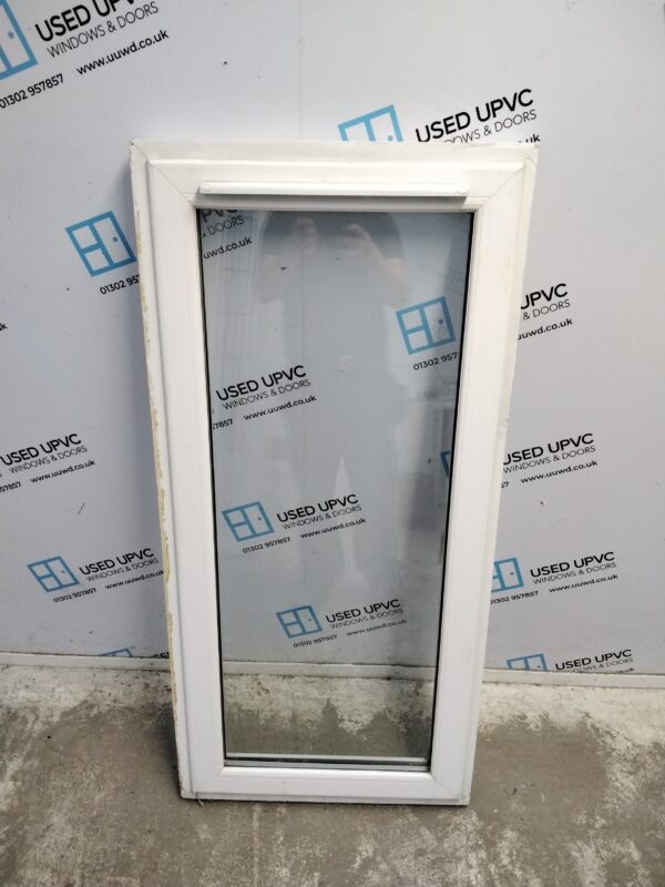 Used white upvc window 630mm wide x 1325mm high USW090