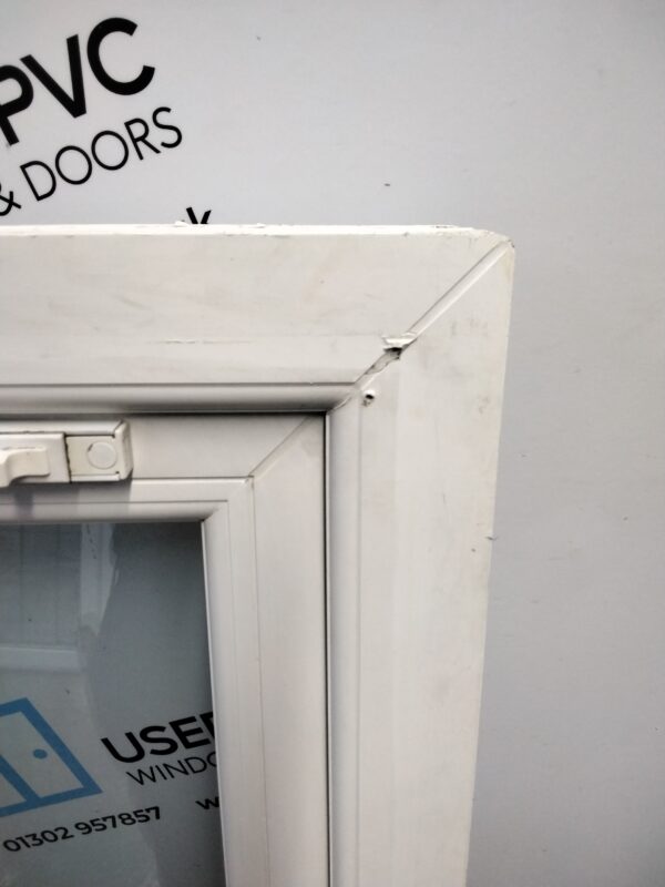 Used white upvc window 630mm wide x 1325mm high USW090 - Image 7