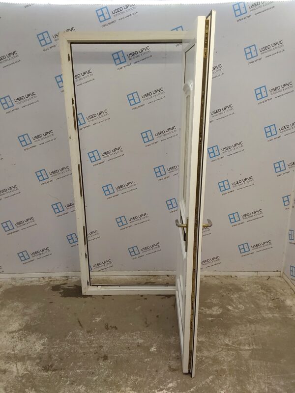 Used White Upvc Front Door 935mm x 2090mm (Reduce To 915mm) 0526 - Image 3