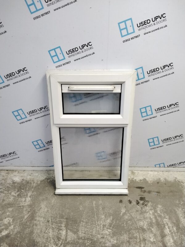 Used white upvc window 630mm x 1035mm C2020