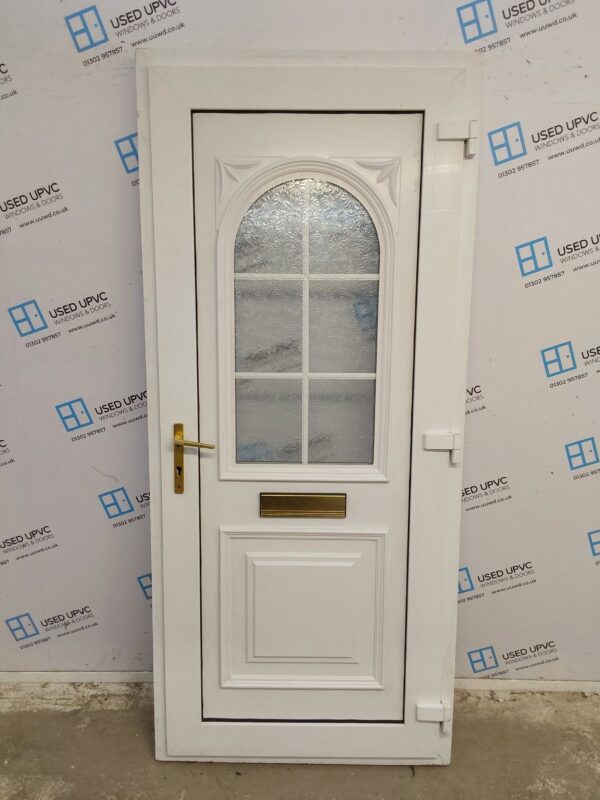 Used White Upvc Front Door 915mm x 2070mm 0707 - Image 2