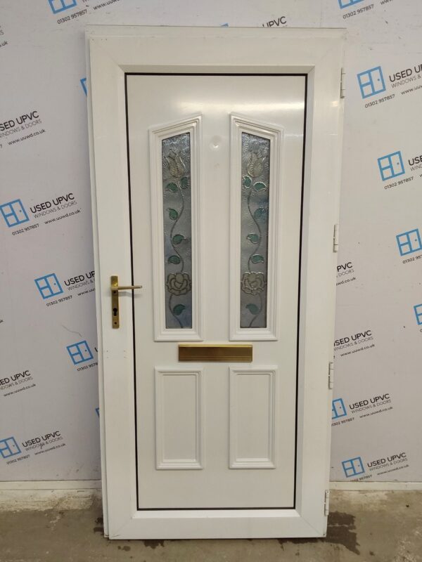 Used White Upvc Front Door 935mm x 2020mm 0214 - Image 2