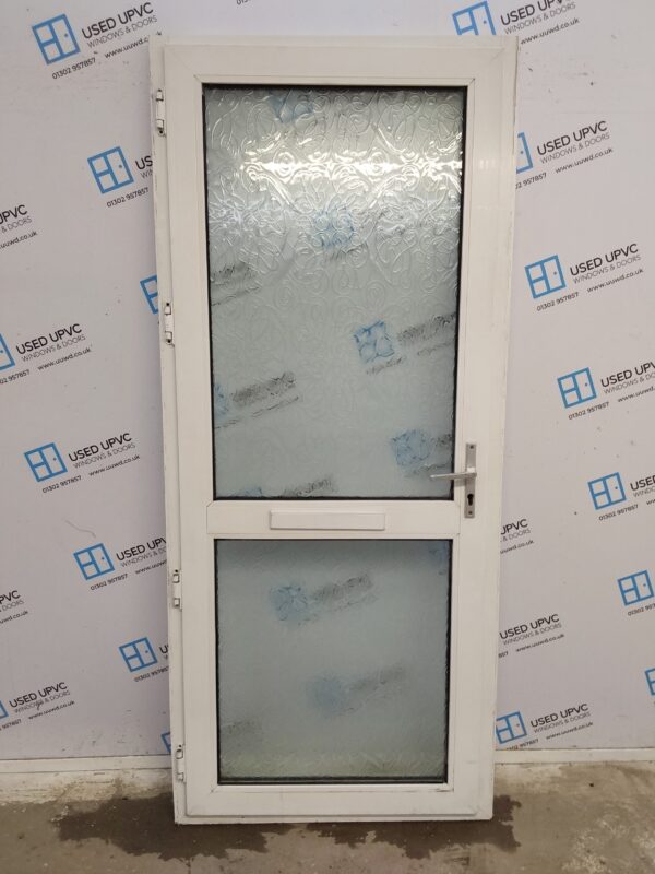Used White Upvc Front Door 915mm x 2115mm 0202 - Image 2