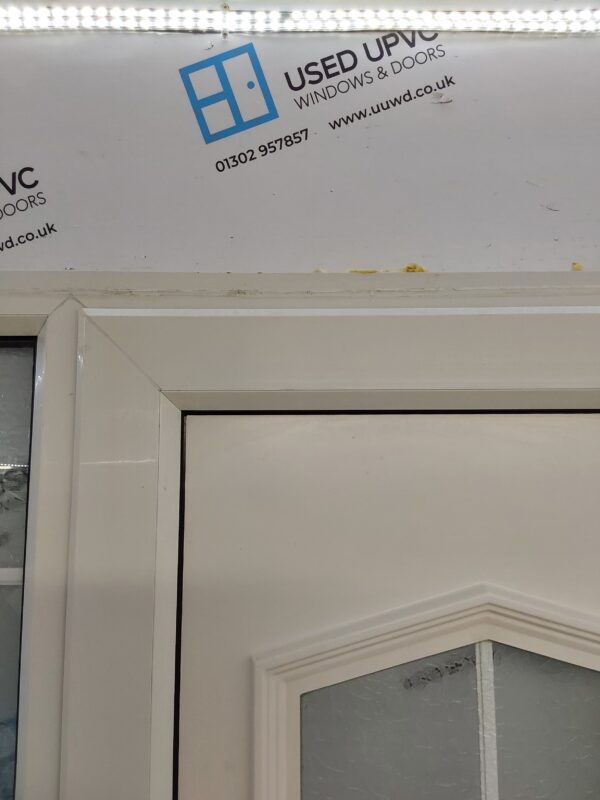 Used White Upvc Front Door And Side Panel 1350mm x 2080mm DS008 - Image 10