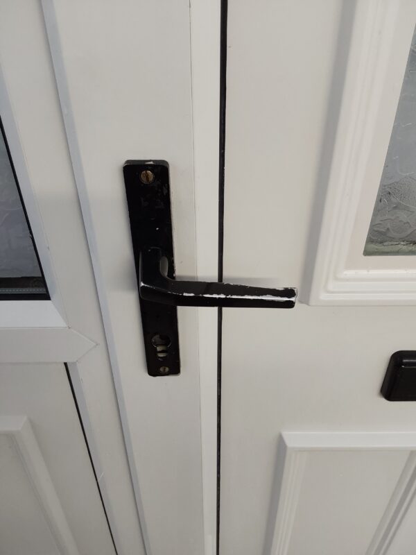 Used White Upvc Front Door And Side Panel 1350mm x 2080mm DS008 - Image 13
