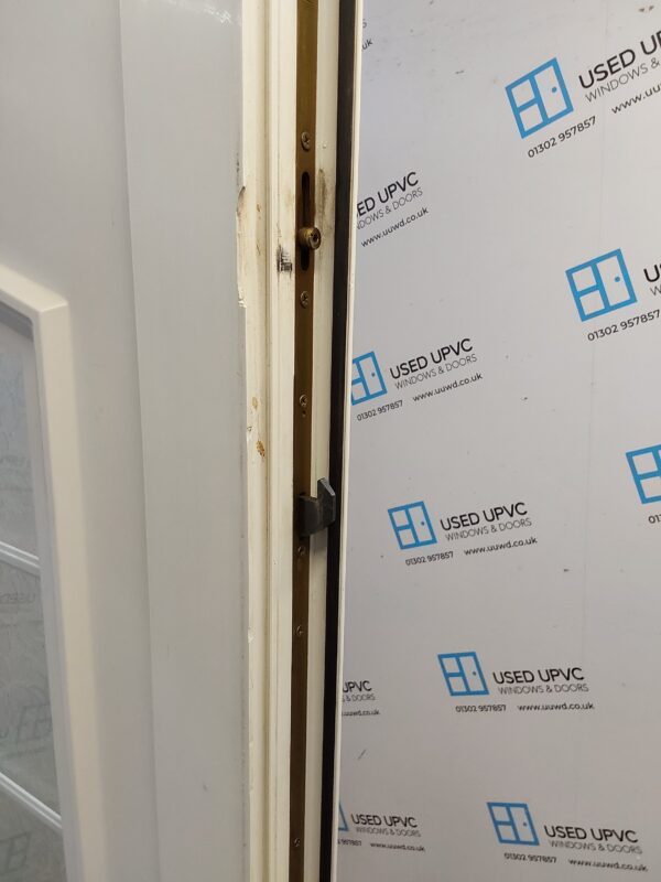 Used White Upvc Front Door And Side Panel 1350mm x 2080mm DS008 - Image 4
