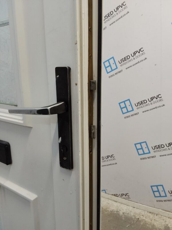 Used White Upvc Front Door And Side Panel 1350mm x 2080mm DS008 - Image 5