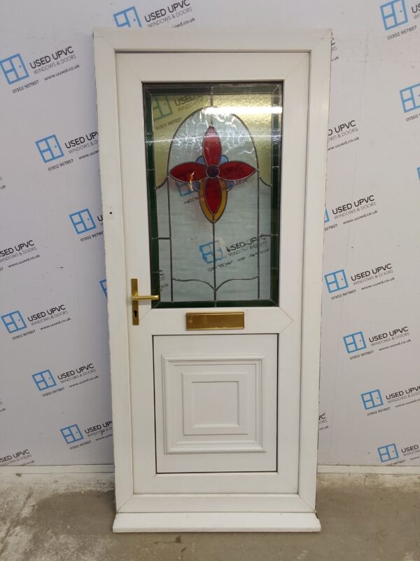 Used White Upvc Front Door 920mm x 2090mm 0721