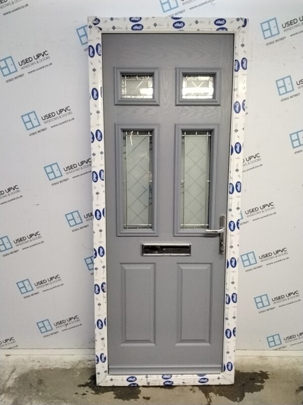 Brand New Agate Grey Composite Front Door 875mm x 2185mm ND48