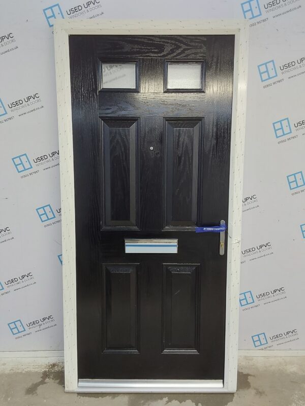 Brand New Black Composite Front Door 1015mm x 2090mm ND73