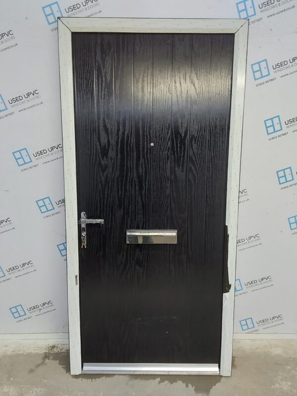 Brand New Black Composite Front Door 1010mm x 2095mm ND131