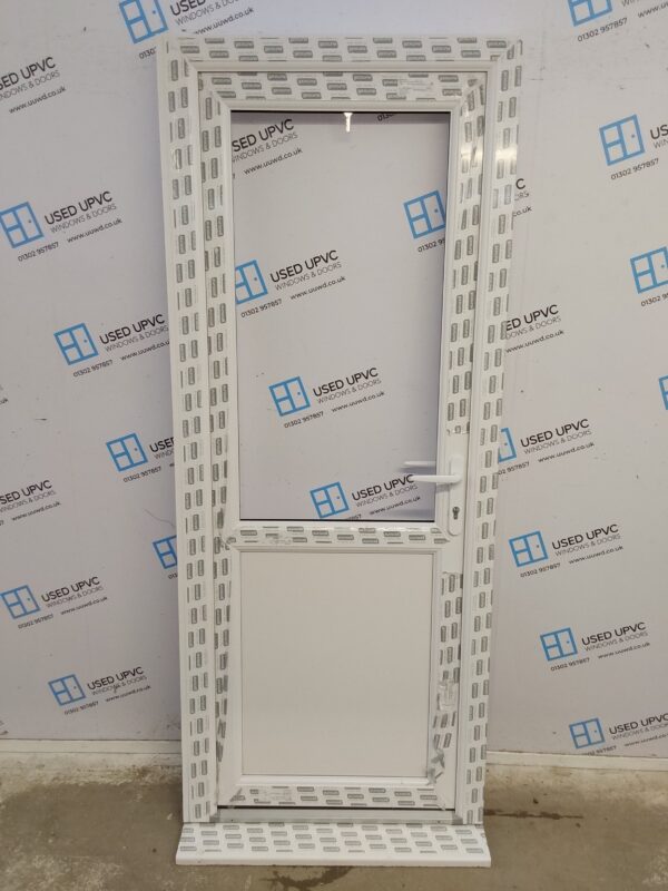 Brand New White Upvc Back Door 835mm x 2065mm (reduce to 820mm) ND24