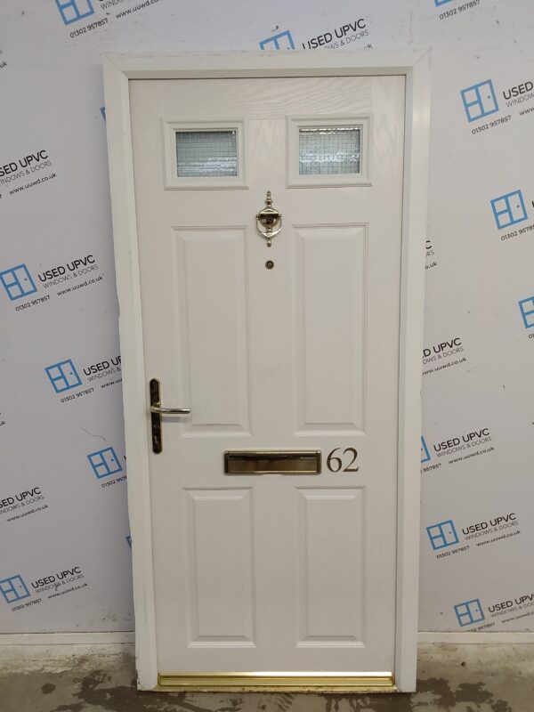 Used White Composite Front Door 910mm x 1970mm 0540