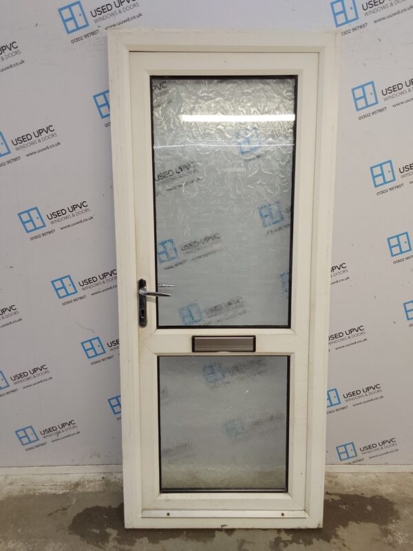 Used White Upvc Front Door 880mm x 2075mm C6032