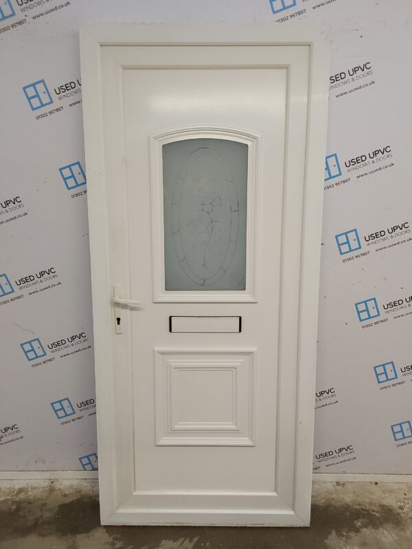 Used White Upvc Front Door 920mm x 2055mm 0518